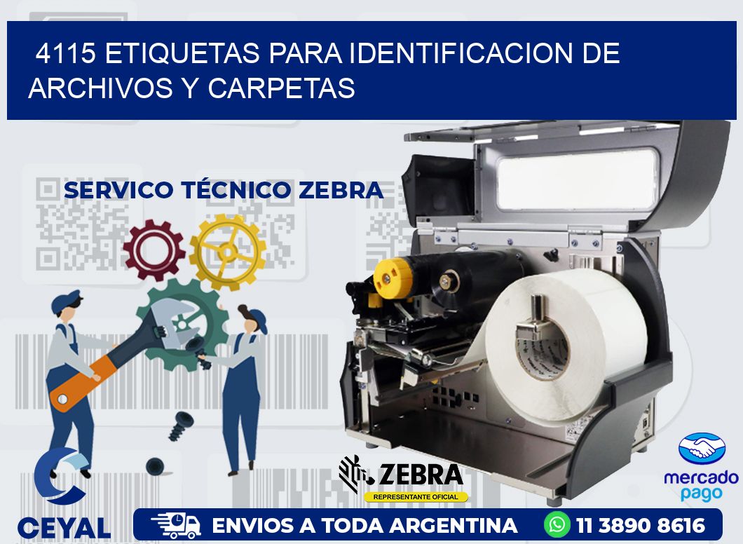 4115 ETIQUETAS PARA IDENTIFICACION DE ARCHIVOS Y CARPETAS