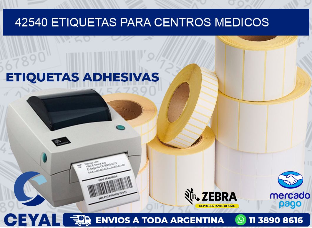 42540 ETIQUETAS PARA CENTROS MEDICOS
