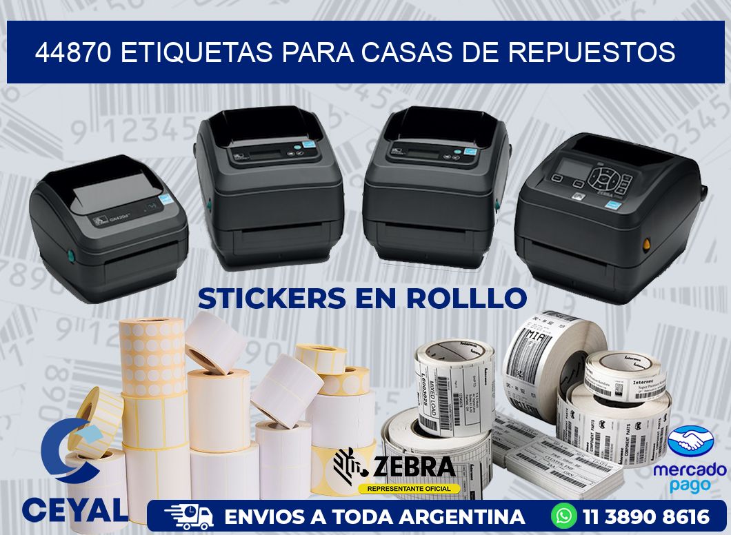 44870 ETIQUETAS PARA CASAS DE REPUESTOS