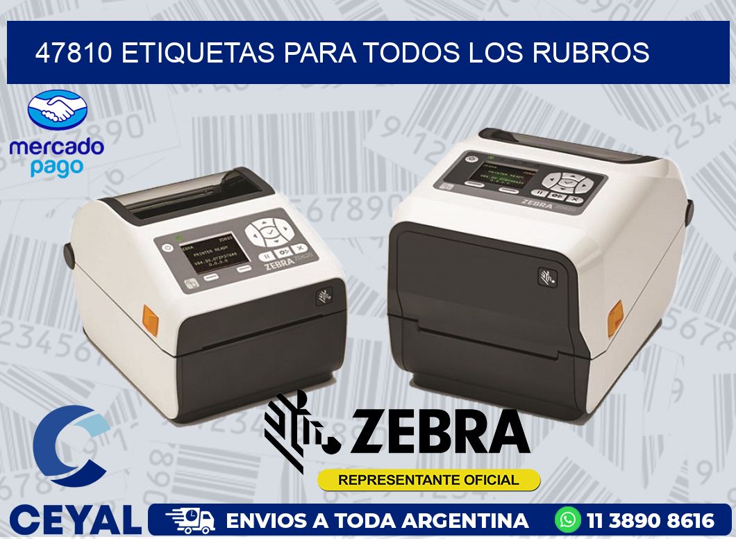 47810 ETIQUETAS PARA TODOS LOS RUBROS