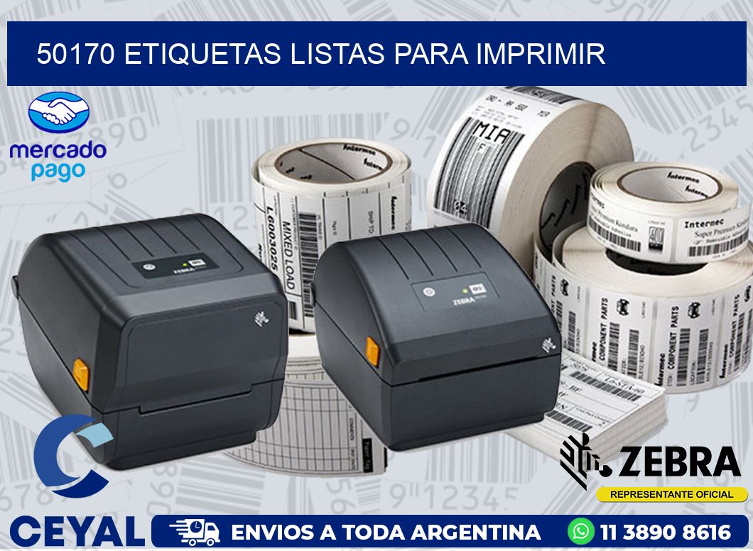 50170 ETIQUETAS LISTAS PARA IMPRIMIR