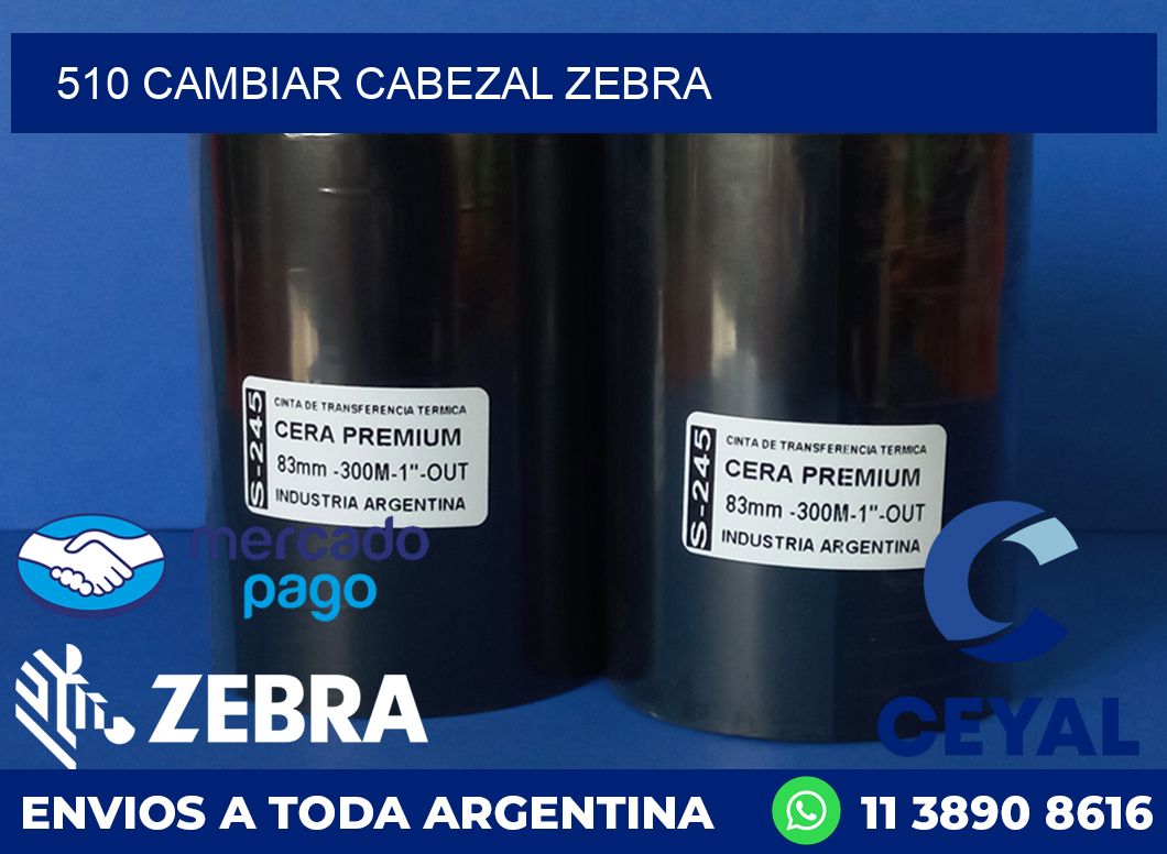 510 CAMBIAR CABEZAL ZEBRA