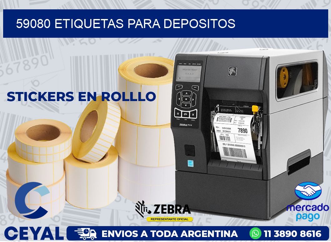 59080 ETIQUETAS PARA DEPOSITOS