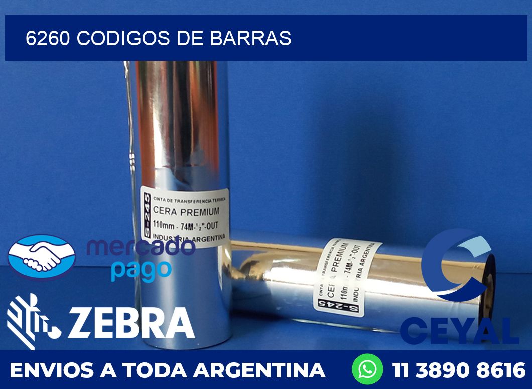 6260 CODIGOS DE BARRAS