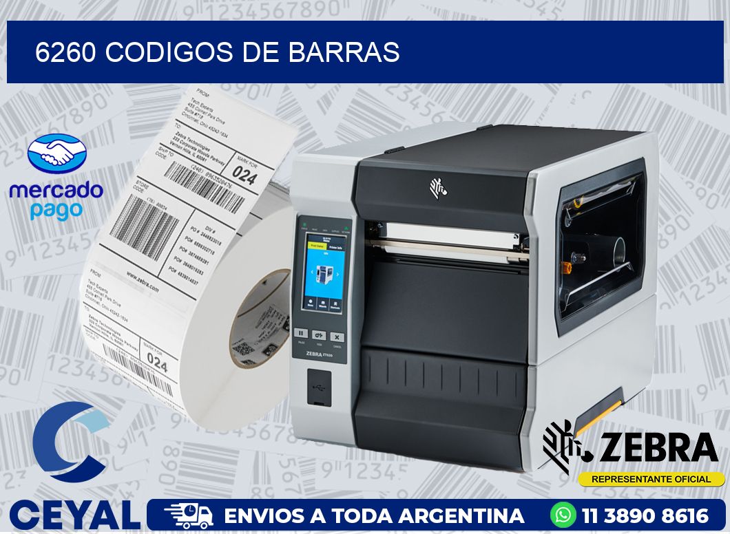 6260 CODIGOS DE BARRAS