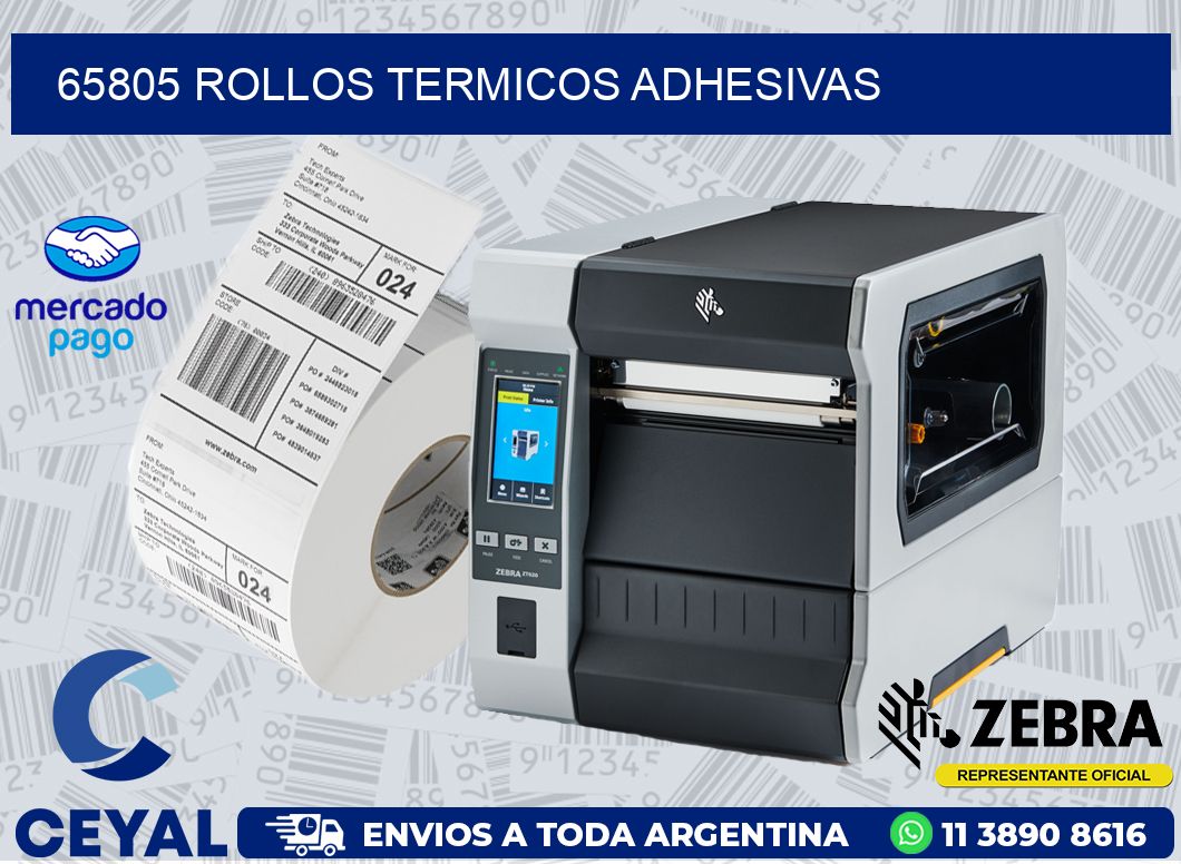 65805 ROLLOS TERMICOS ADHESIVAS