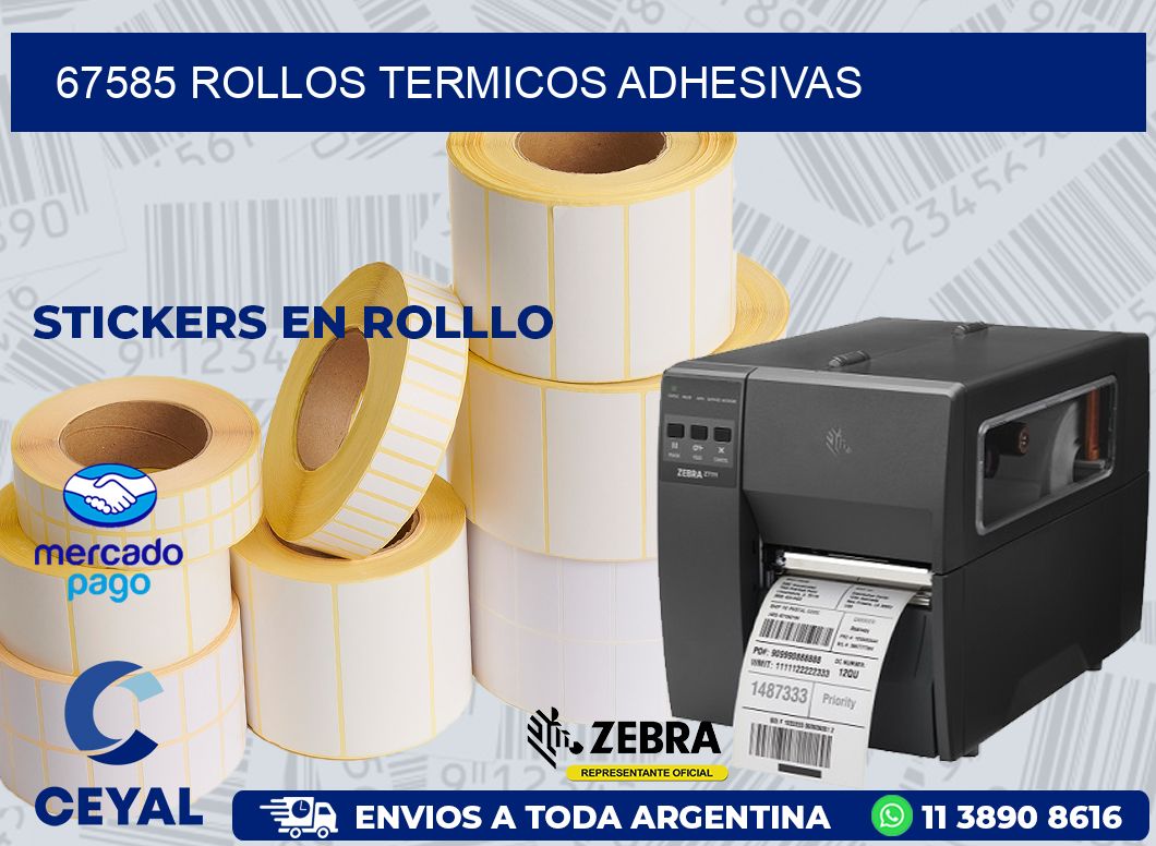 67585 ROLLOS TERMICOS ADHESIVAS