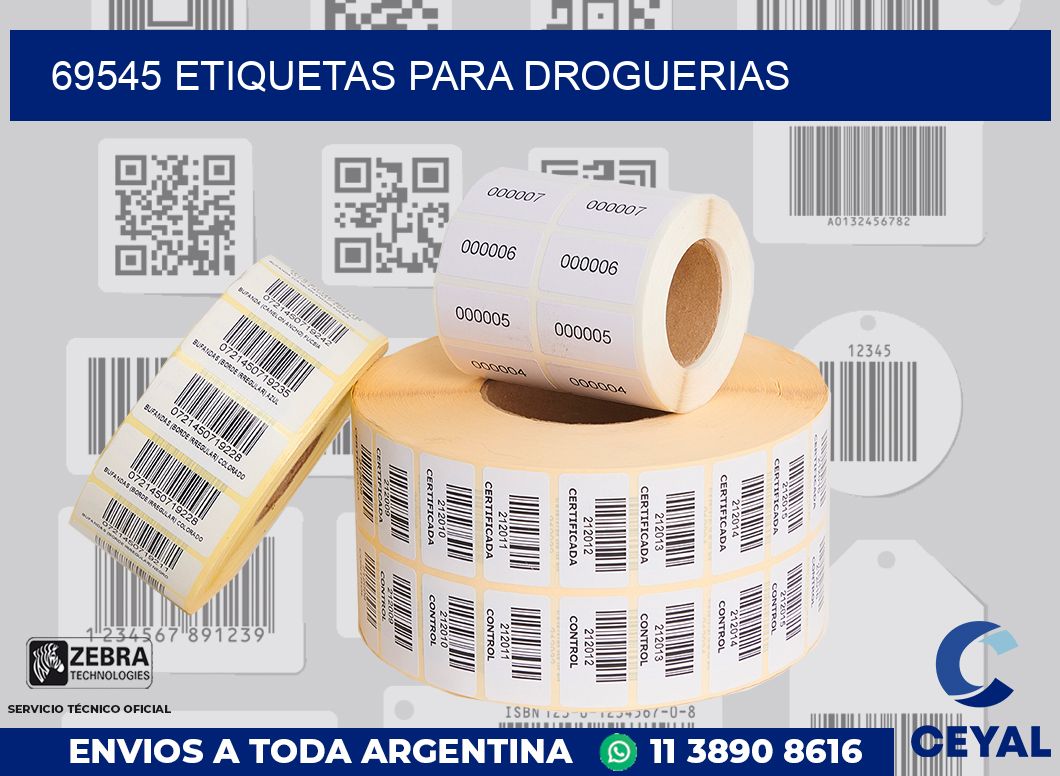 69545 ETIQUETAS PARA DROGUERIAS