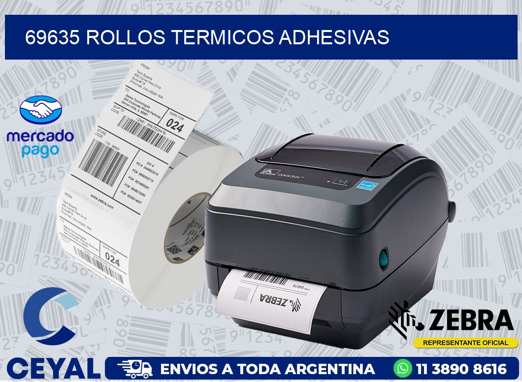 69635 ROLLOS TERMICOS ADHESIVAS