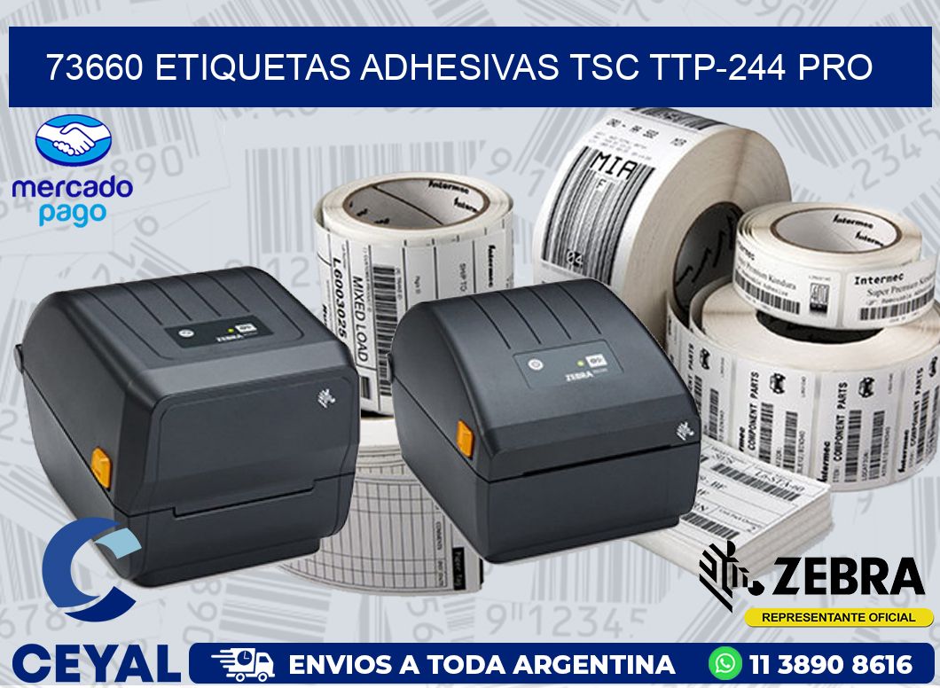 73660 ETIQUETAS ADHESIVAS TSC TTP-244 PRO