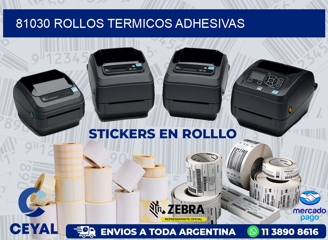 81030 ROLLOS TERMICOS ADHESIVAS
