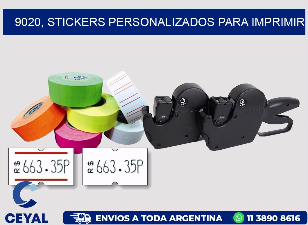 9020, stickers personalizados para imprimir
