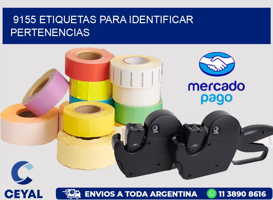 9155 ETIQUETAS PARA IDENTIFICAR PERTENENCIAS