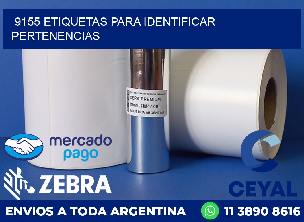 9155 ETIQUETAS PARA IDENTIFICAR PERTENENCIAS