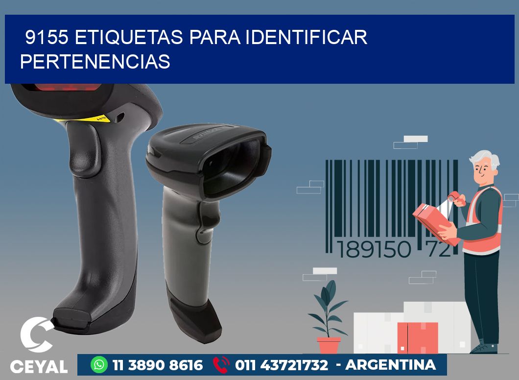 9155 ETIQUETAS PARA IDENTIFICAR PERTENENCIAS