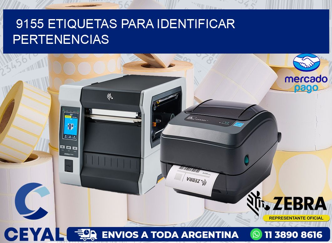 9155 ETIQUETAS PARA IDENTIFICAR PERTENENCIAS