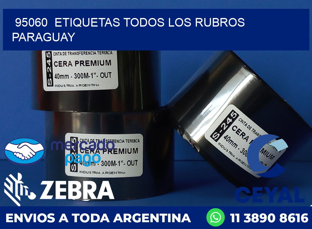 95060 ETIQUETAS TODOS LOS RUBROS PARAGUAY