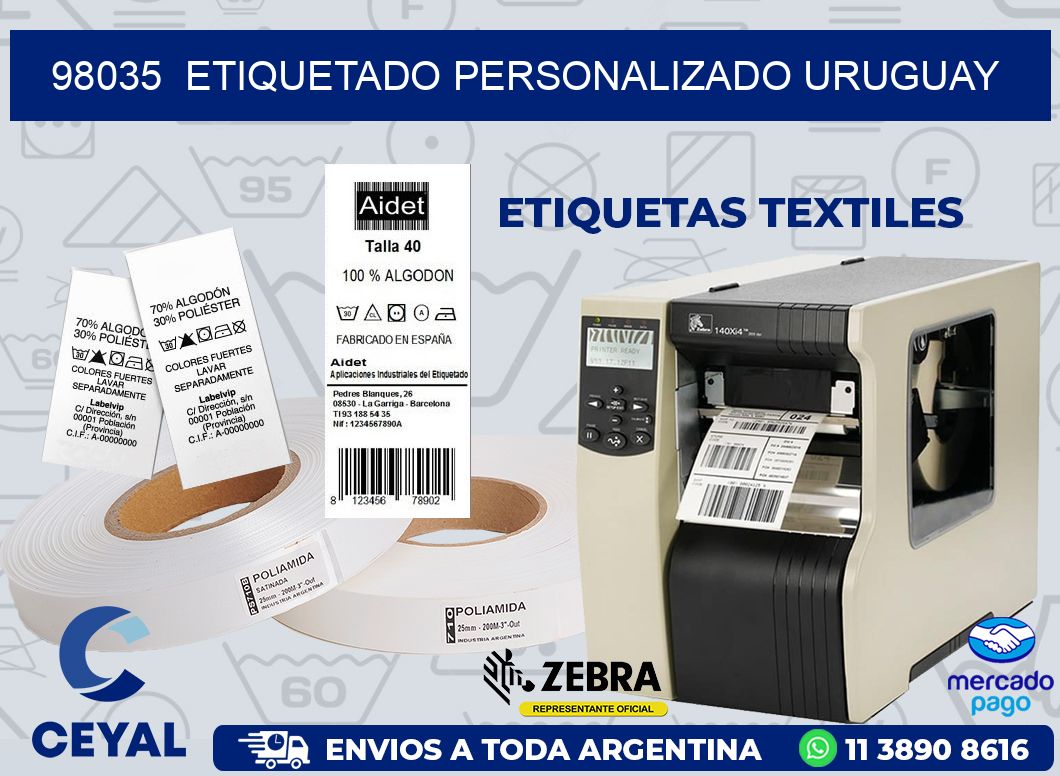98035  ETIQUETADO PERSONALIZADO URUGUAY