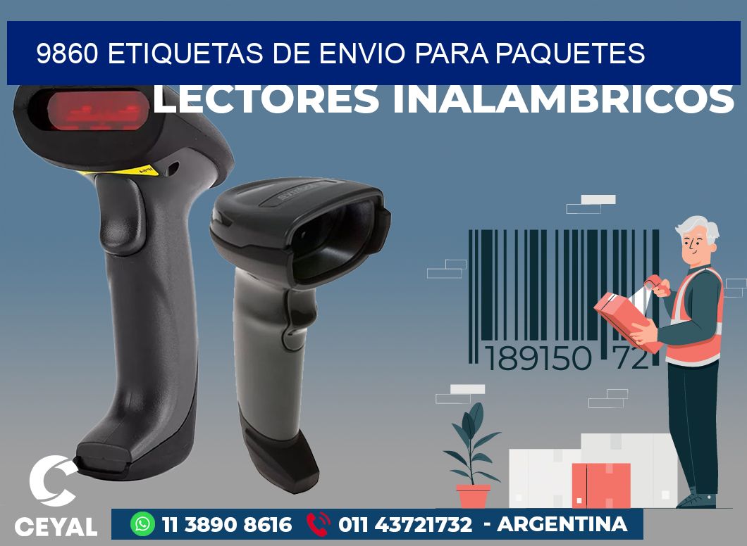 9860 ETIQUETAS DE ENVIO PARA PAQUETES