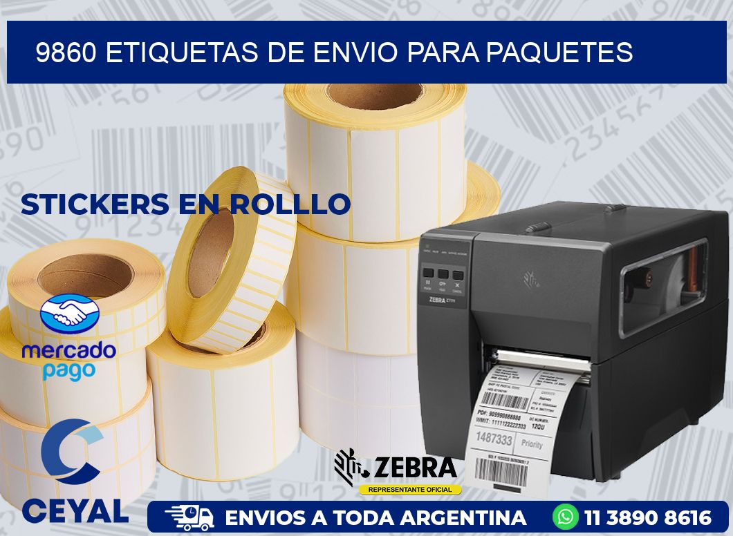 9860 ETIQUETAS DE ENVIO PARA PAQUETES