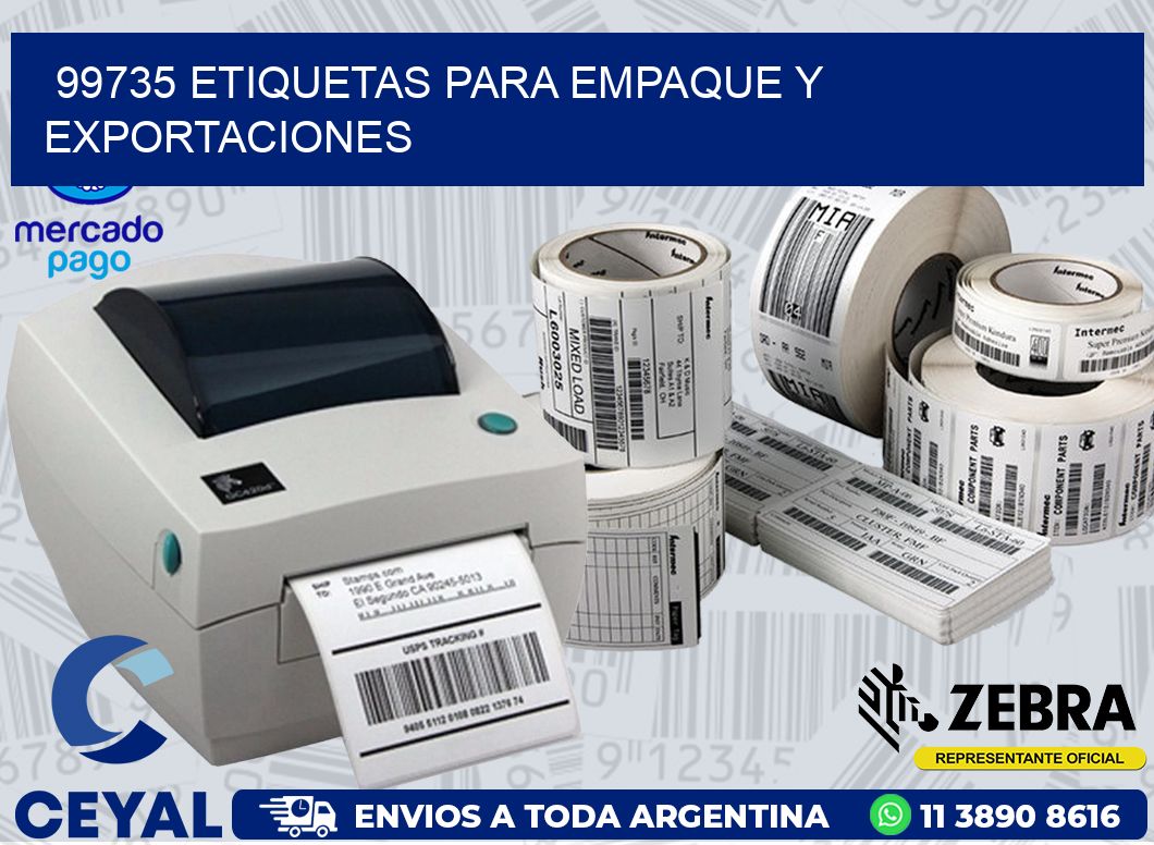 99735 ETIQUETAS PARA EMPAQUE Y EXPORTACIONES