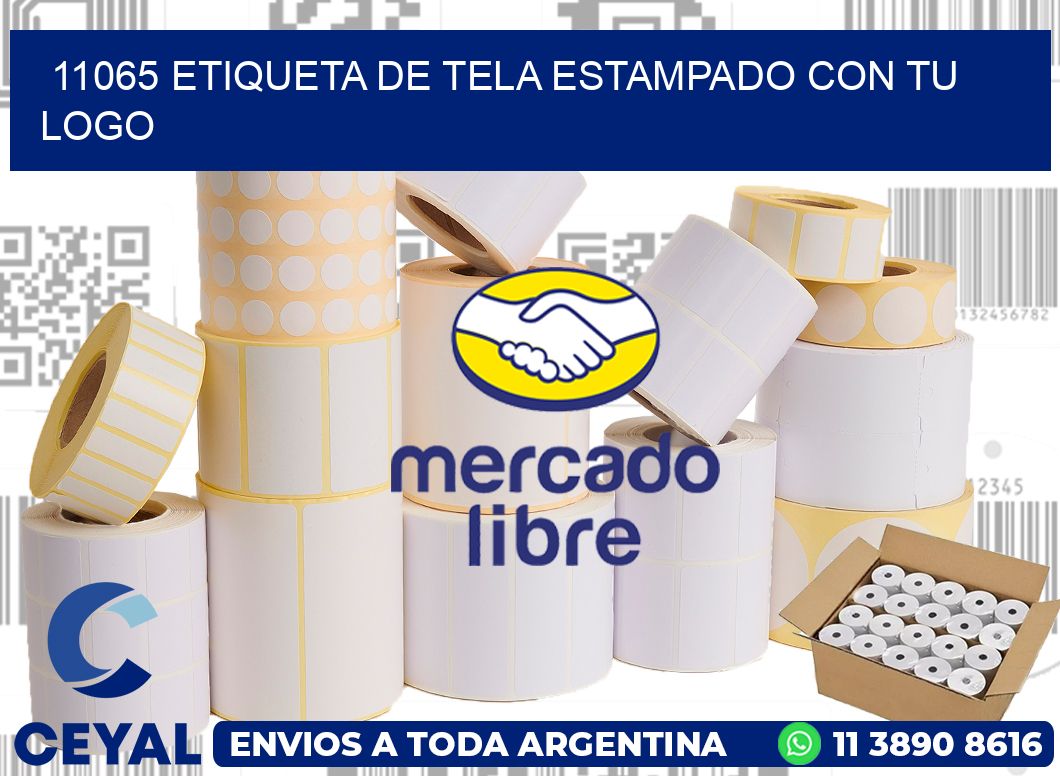 11065 ETIQUETA DE TELA ESTAMPADO CON TU LOGO