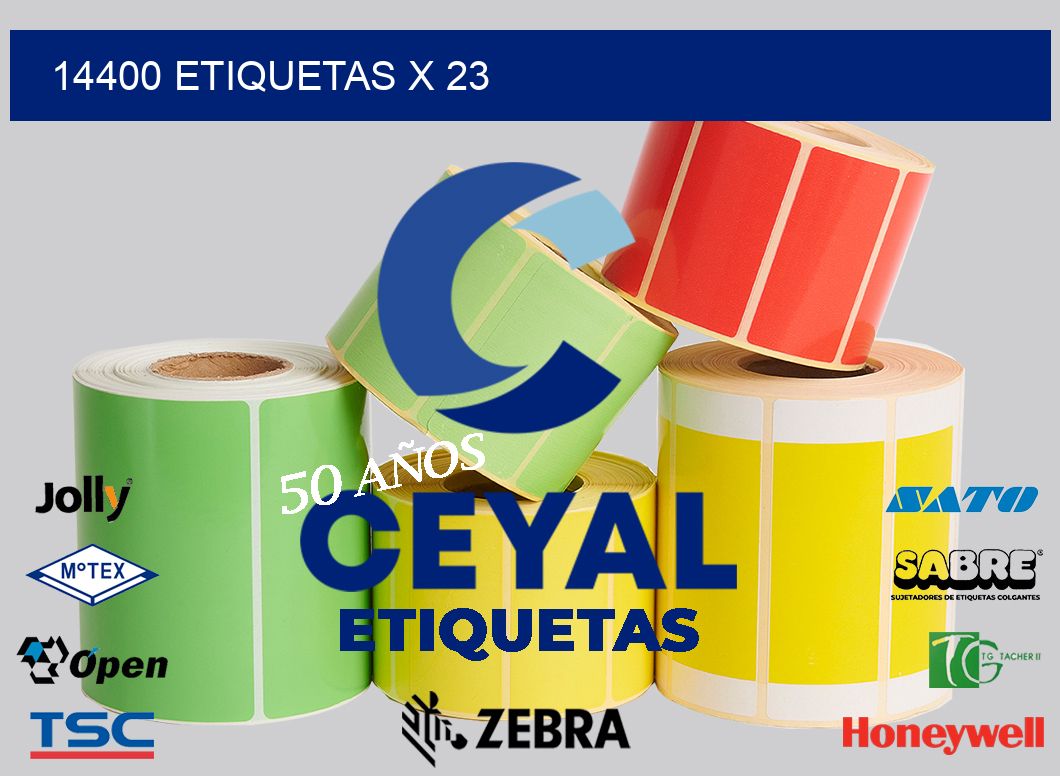 14400 Etiquetas x 23