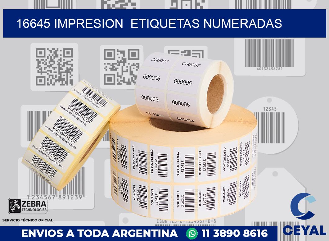 16645 impresion  etiquetas numeradas