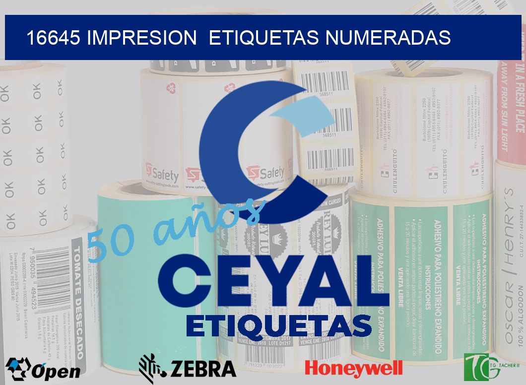 16645 impresion  etiquetas numeradas