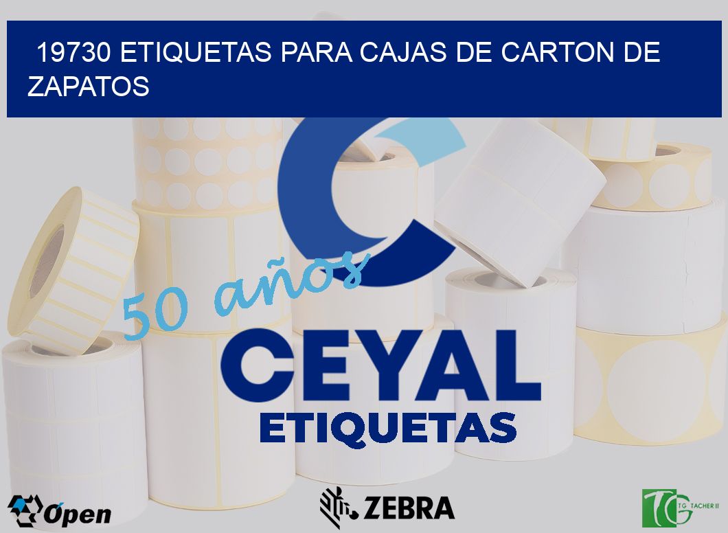 19730 ETIQUETAS PARA CAJAS DE CARTON DE ZAPATOS