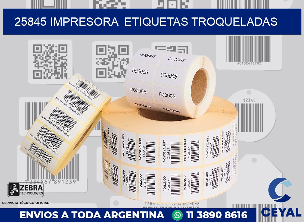 25845 impresora  etiquetas troqueladas