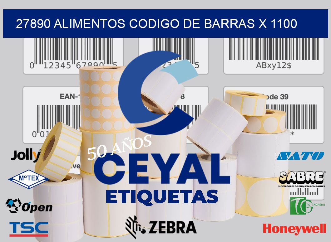 27890 alimentos codigo de barras x 1100
