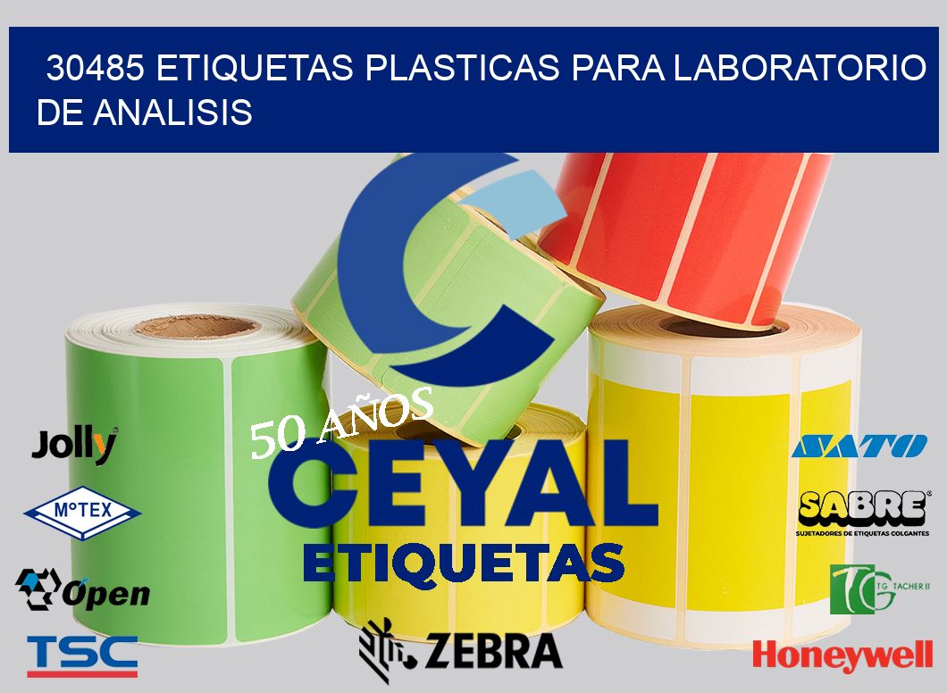 30485 ETIQUETAS PLASTICAS PARA LABORATORIO DE ANALISIS