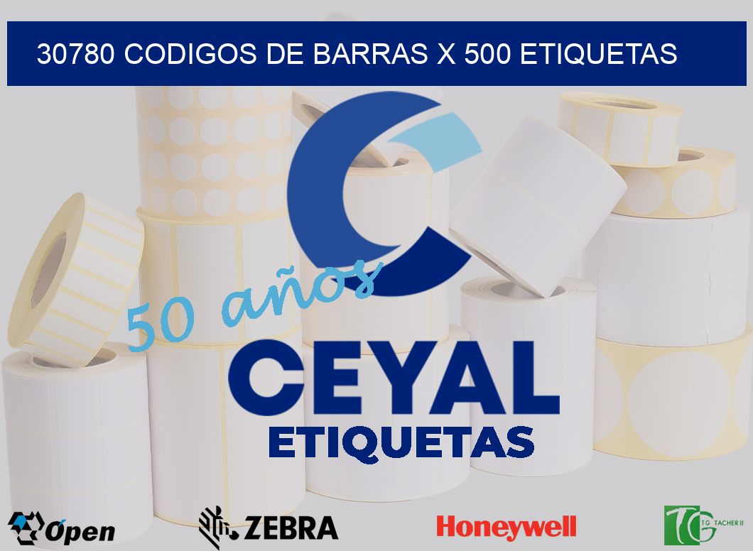 30780 codigos de barras x 500 etiquetas