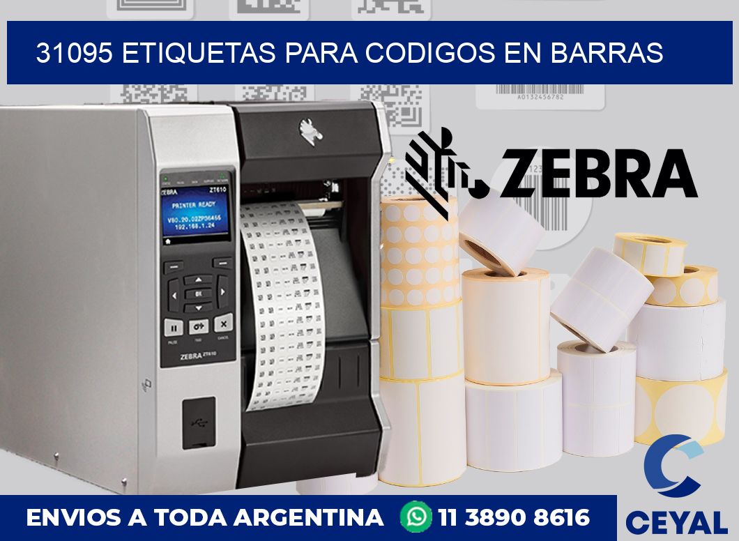 31095 ETIQUETAS PARA CODIGOS EN BARRAS