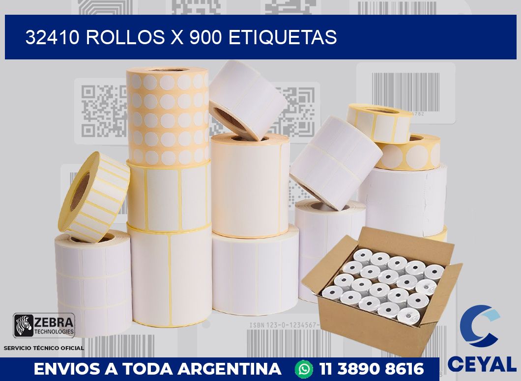 32410 Rollos x 900 etiquetas