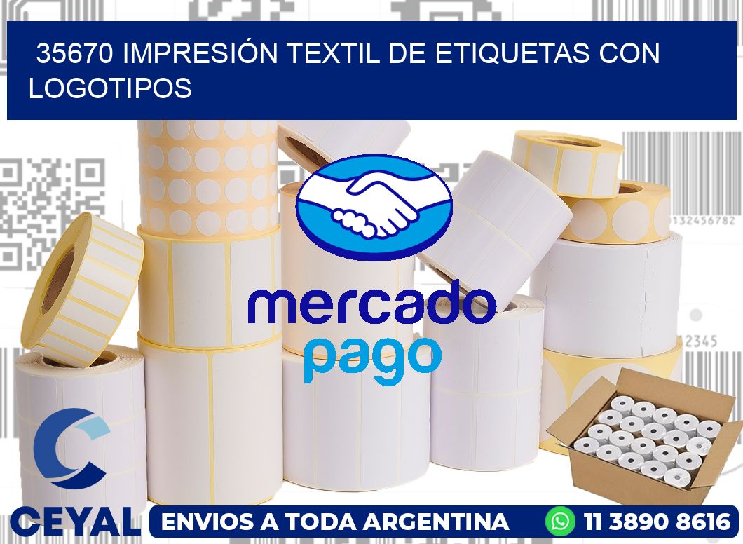 35670 IMPRESIÓN TEXTIL DE ETIQUETAS CON LOGOTIPOS
