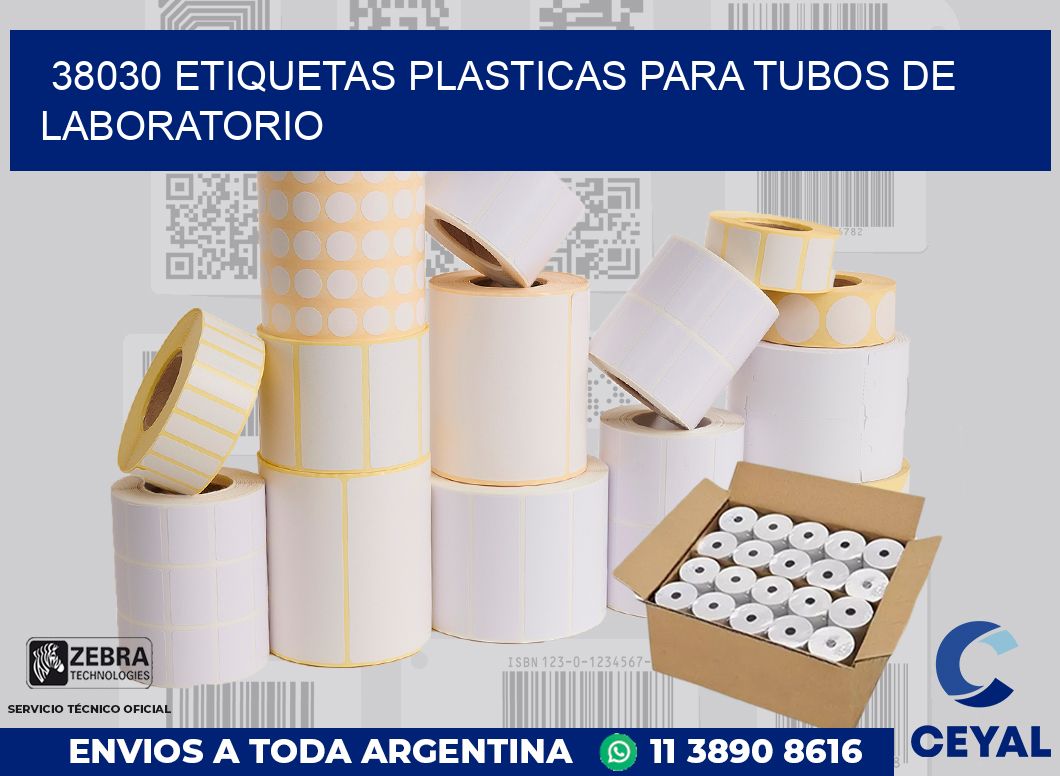 38030 ETIQUETAS PLASTICAS PARA TUBOS DE LABORATORIO