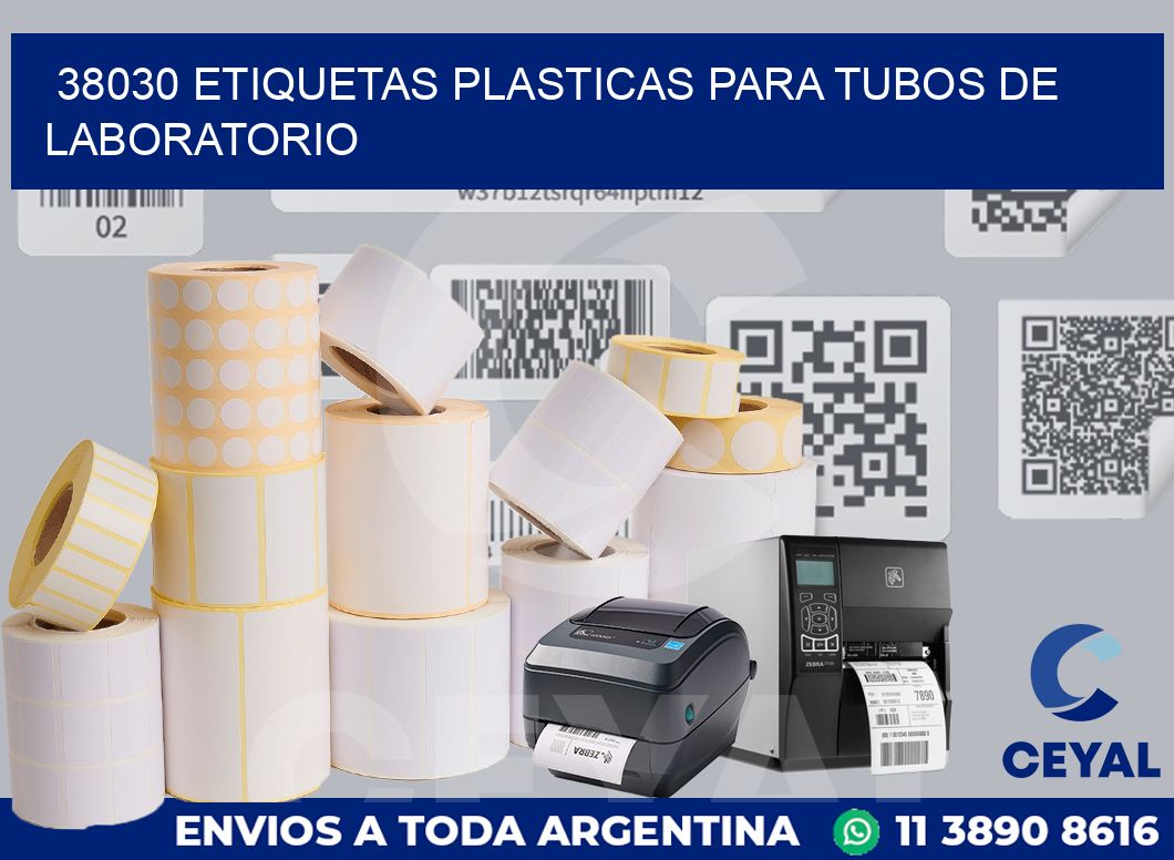 38030 ETIQUETAS PLASTICAS PARA TUBOS DE LABORATORIO