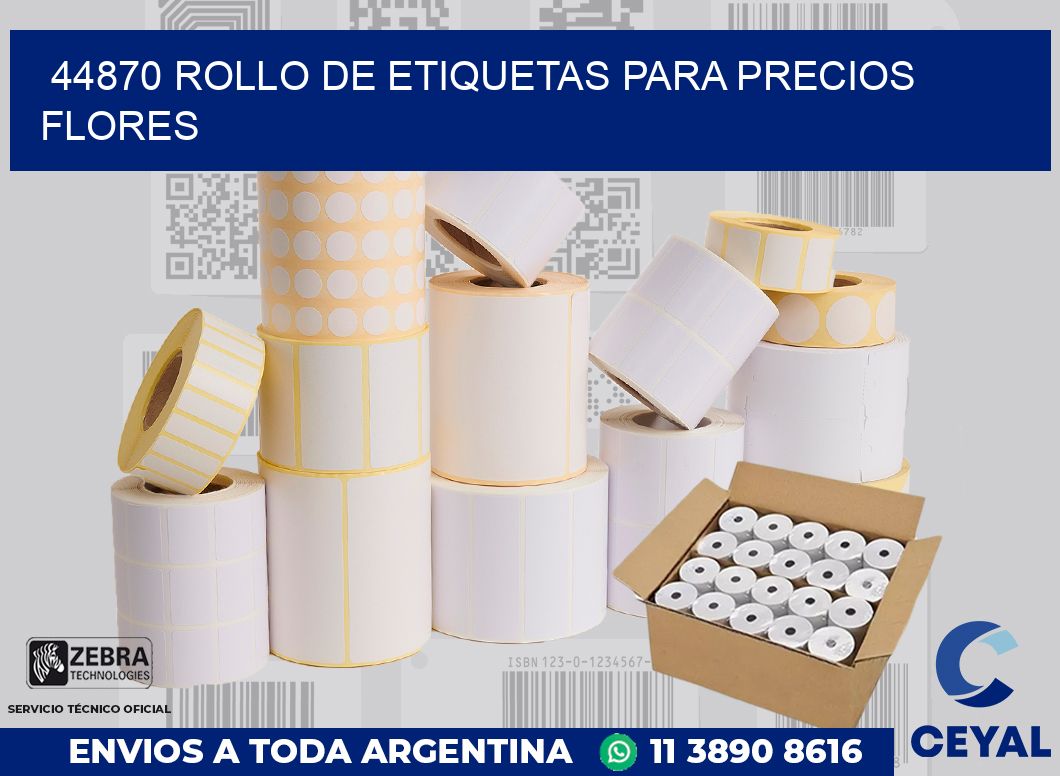 44870 ROLLO DE ETIQUETAS PARA PRECIOS FLORES