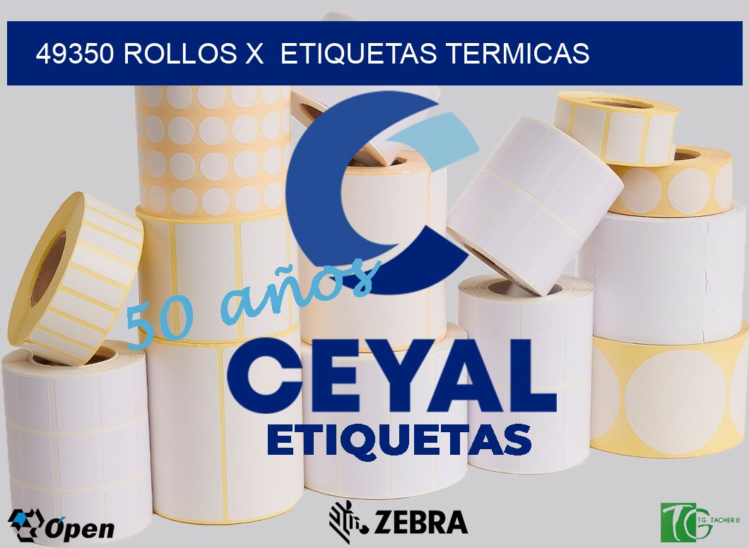 49350 Rollos x  etiquetas termicas
