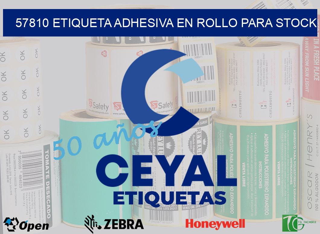 57810 ETIQUETA ADHESIVA EN ROLLO PARA STOCK