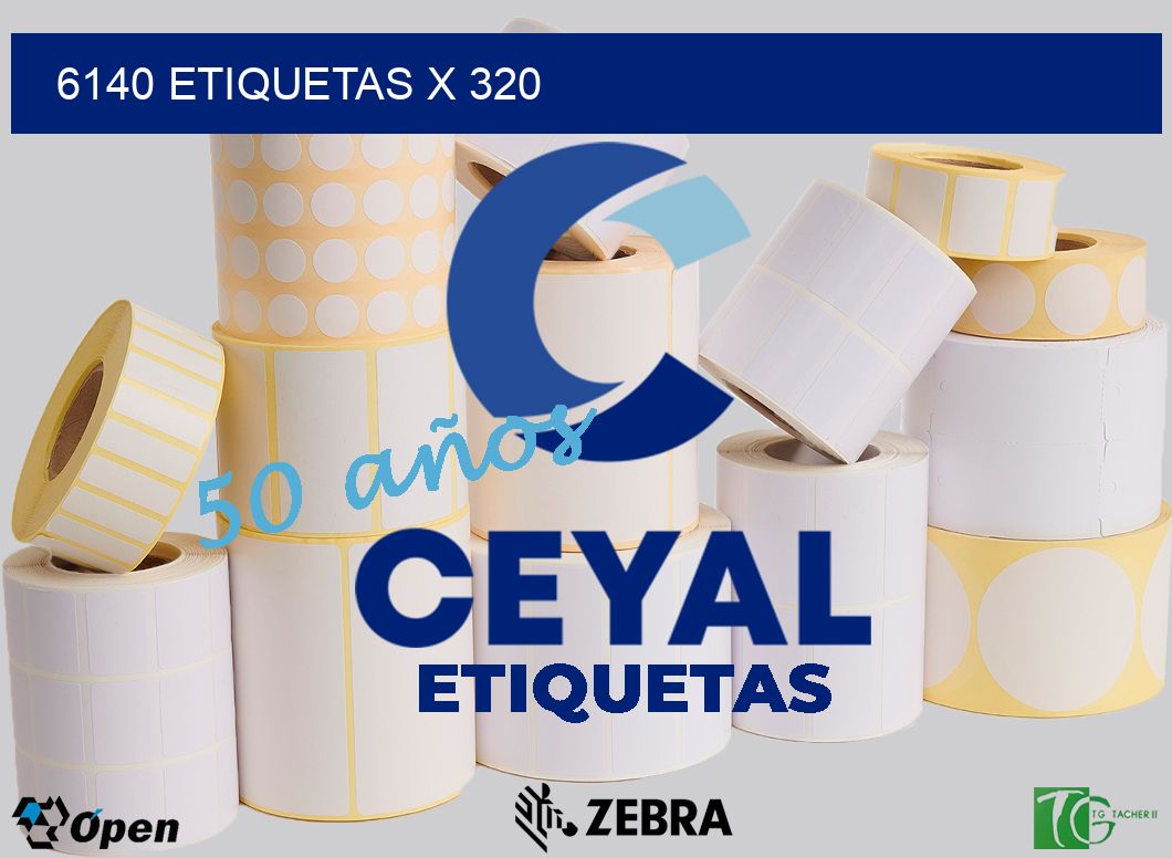 6140 Etiquetas x 320