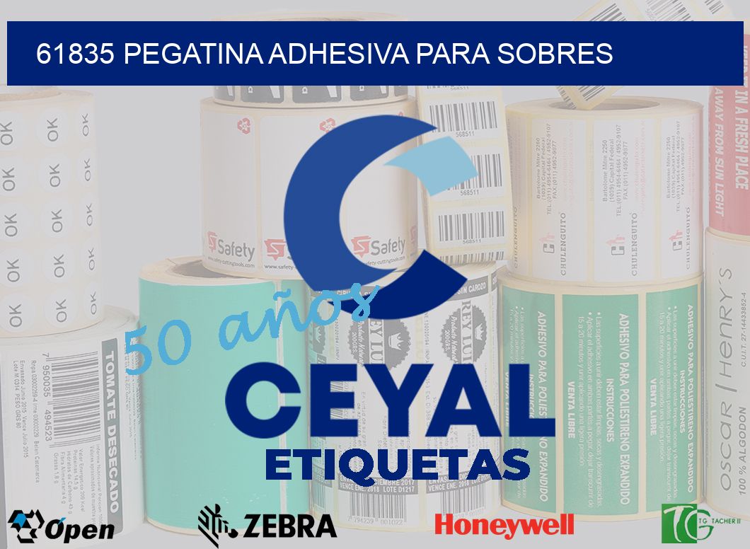 61835 PEGATINA ADHESIVA PARA SOBRES