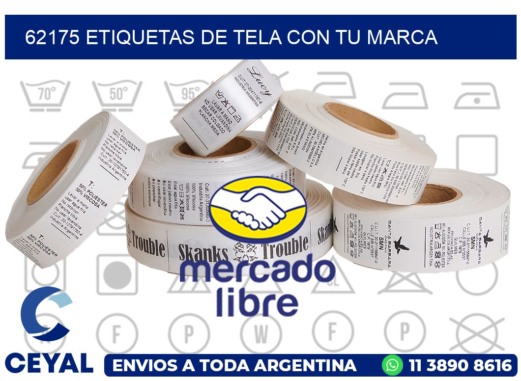 62175 ETIQUETAS DE TELA CON TU MARCA