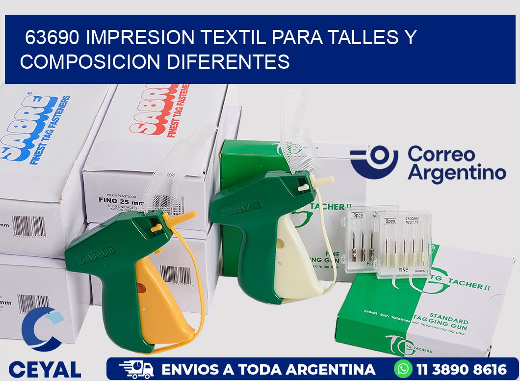 63690 IMPRESION TEXTIL PARA TALLES Y COMPOSICION DIFERENTES