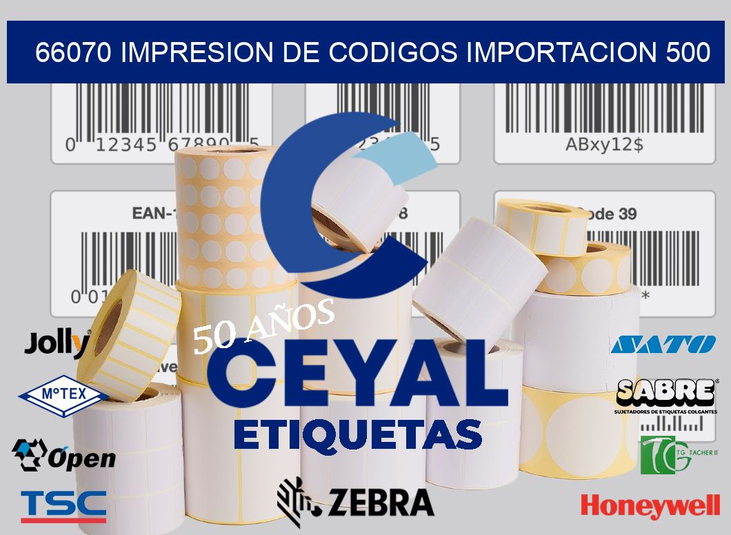 66070 impresion de codigos importacion 500