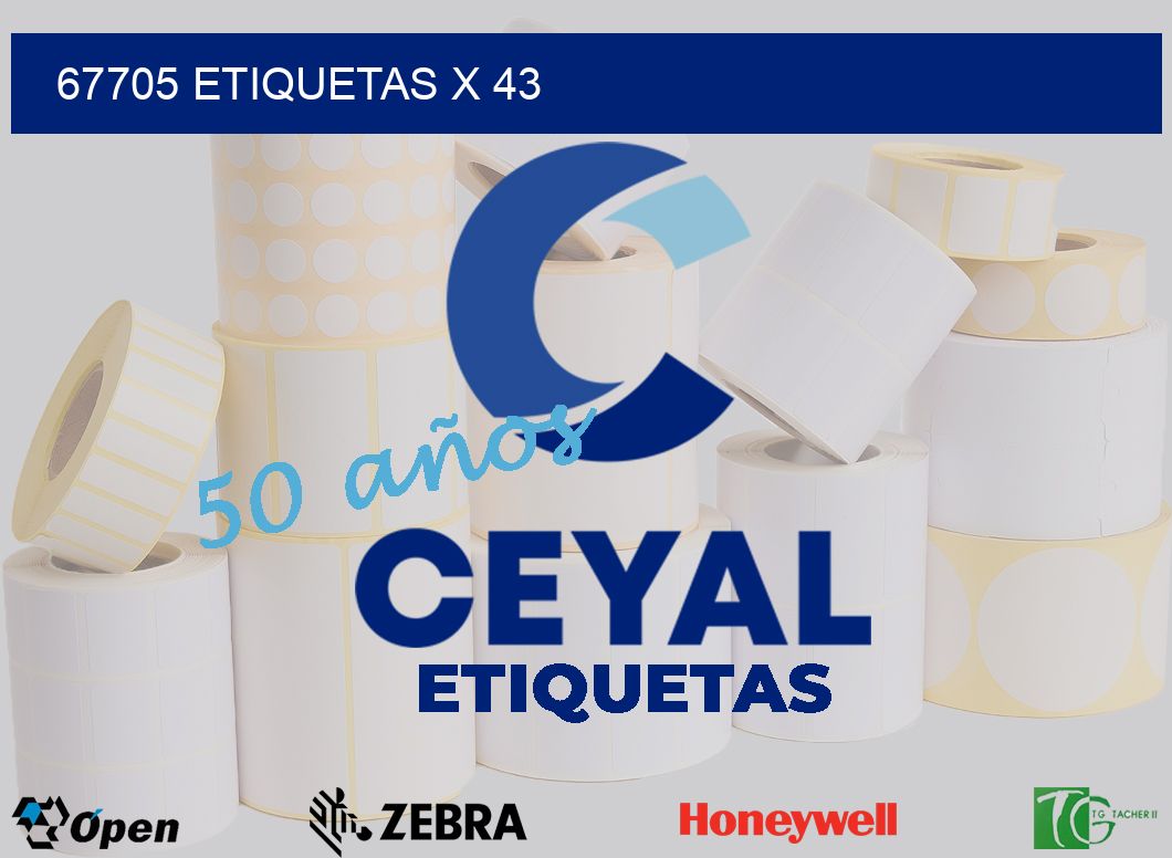 67705 Etiquetas x 43