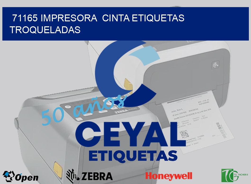 71165 impresora  cinta etiquetas troqueladas