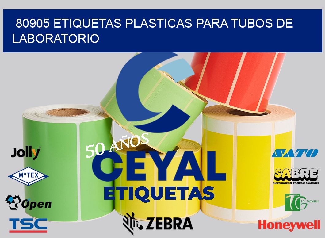 80905 ETIQUETAS PLASTICAS PARA TUBOS DE LABORATORIO